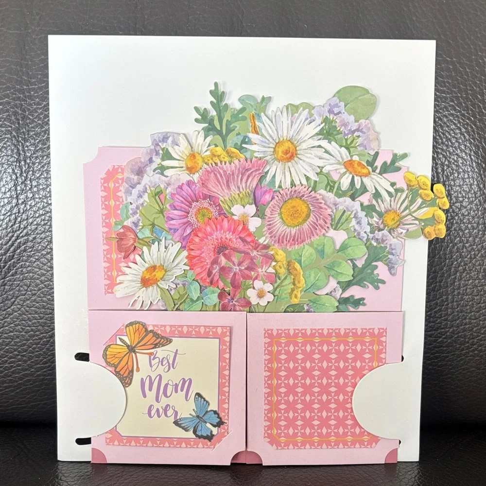 Floral Butterfly Pop Up Mother’s Day Card - Picture 3 of 3